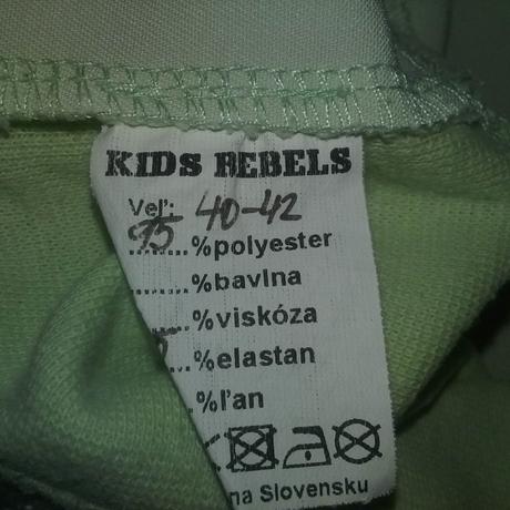 Tehotenské nohavice, rebel,40