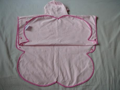 Ružové pončo z mikrovlákna "motýľ" littlelife, 104