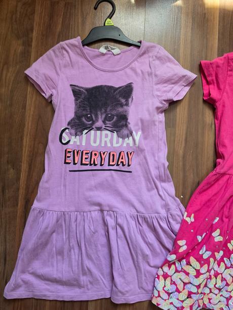 2x šaty, h&m,128