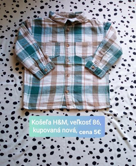 Košeľa, h&m,86