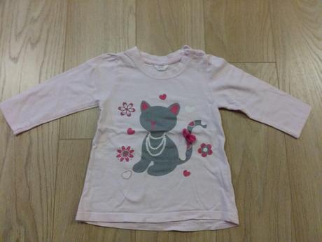 Tričko s dlhým rukávom, dievčenské, veľ.80, 80