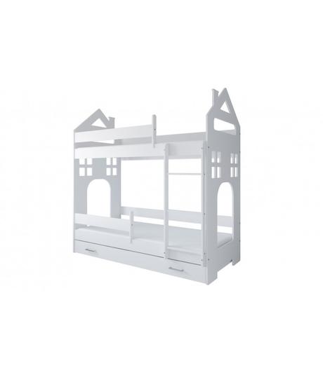 Poschodová posteľ+matrace, šírka (cm): 80,dĺžka (cm): 160