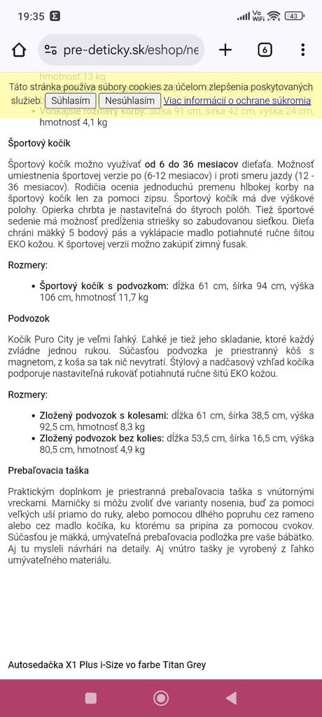 Kočík 3v1, neonato,neonato puro