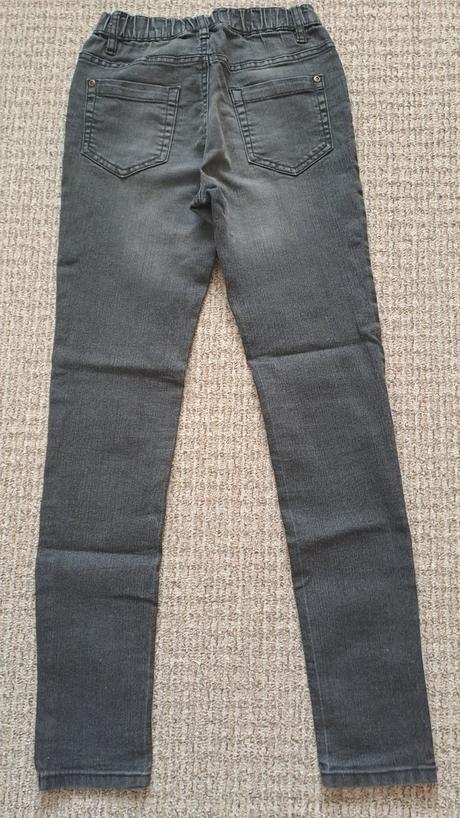 Čierne riflové leginy 34, bonprix,34