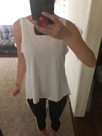 Tielko biele backless, s