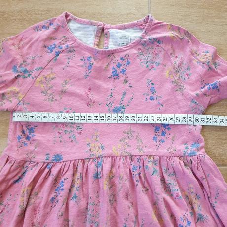 Šaty ružové s kvietkami next, next,116