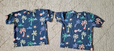 Tričko dvojicky palmy, h&m,122