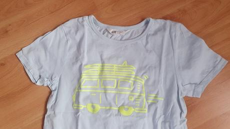 Tričko s autobusom, h&m,134