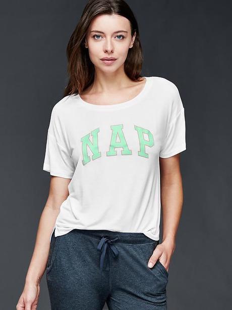 Hebké tričko (nielen) na spanie gap, gap,m