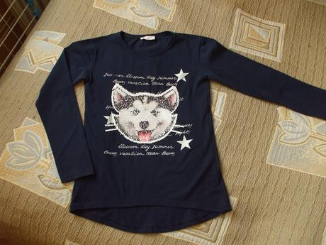 Tričko s meniacim sa obrázkom - mačka/pes, 146
