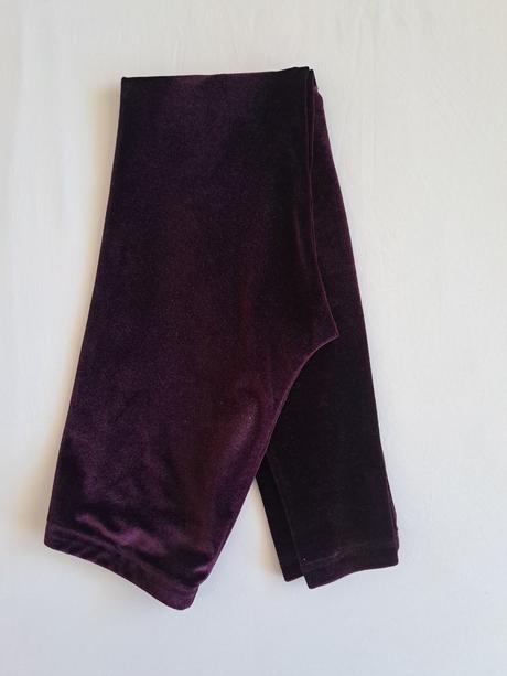 Teplé zamatové legíny, h&m,152