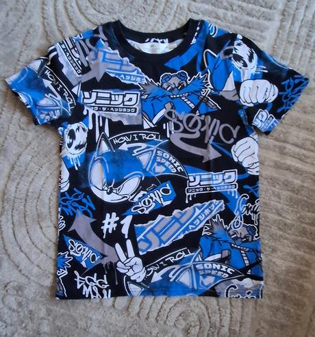 Mikina a tričko ježko sonic, h&m,146