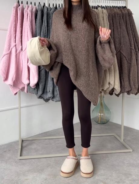 Ballistore dokonalý hnedý oversize sveter, 