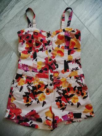 Krásny elastický kvet. overal lindex, v40, bavlna, lindex,40