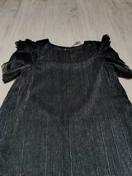 Čierne šaty, h&m,140