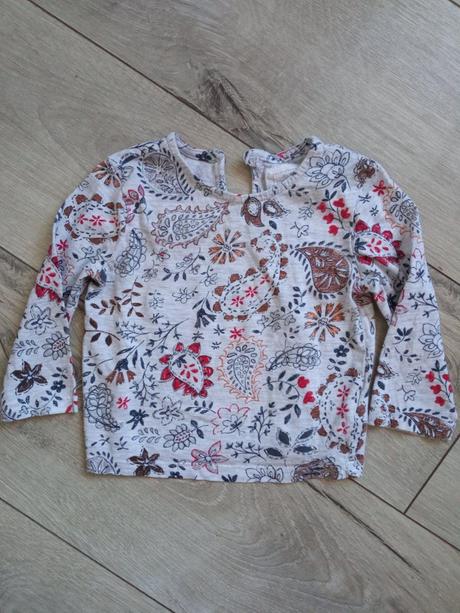 Sivé melírované tričko so vzorom next (80), next,80