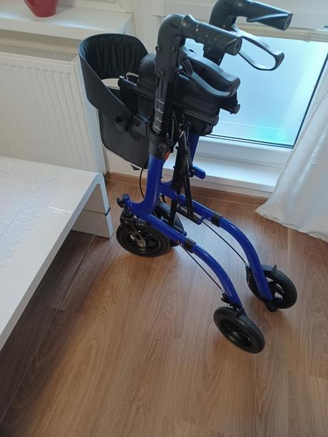 4 kolesové skladacie chodítko, 