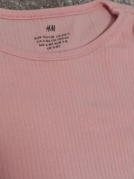 Vrubkovane saty, h&m, 122/128, h&m,122