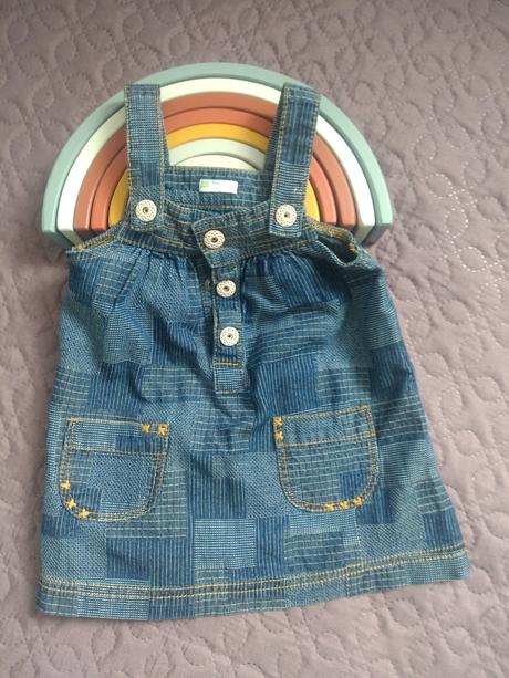 Riflové šaty, benetton,62