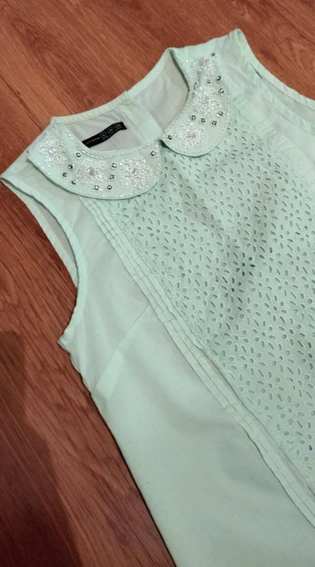 Krásna mentolová blúzka, atmosphere,s