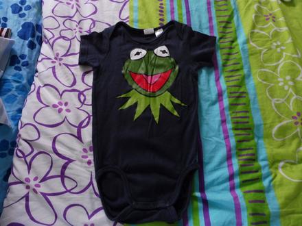 Tmavomodré body h&m the muppets 86, h&m,86