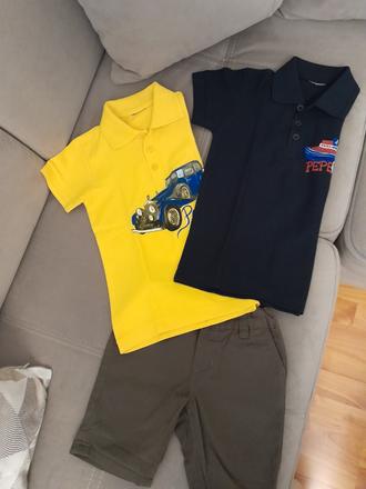 Polokošele znackove 2-3 roky +krátke nohavice chin, 86–98