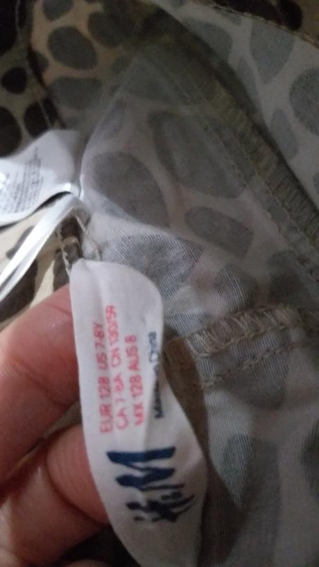 Leopardie leginky, h&m,128
