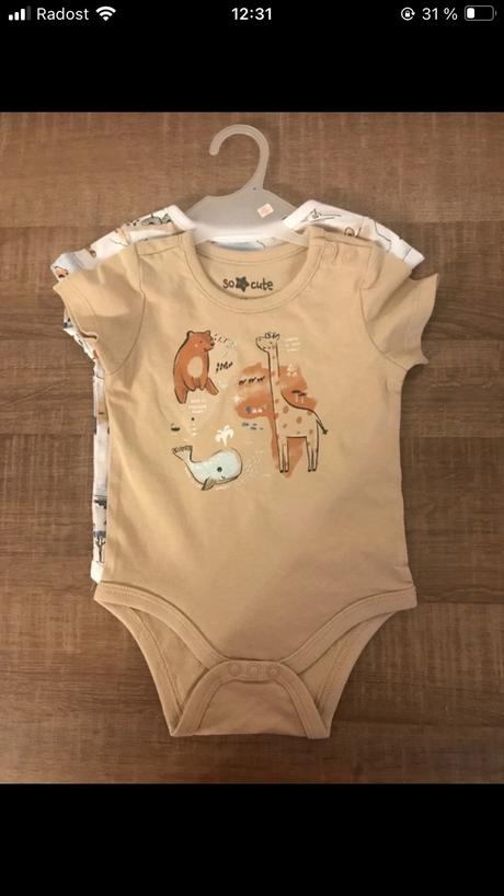 Detské body s krátkym rukávom, pepco,62