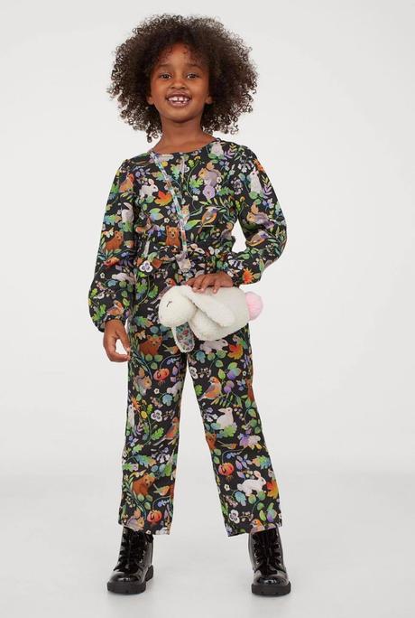 Overal s lesými zvieratkami, h&m,134