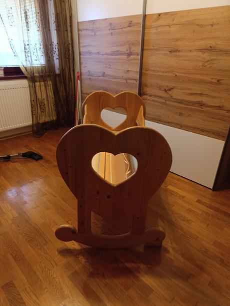 Drevená kolíska pre dieťatko, šírka (cm): 50,dĺžka (cm): 100