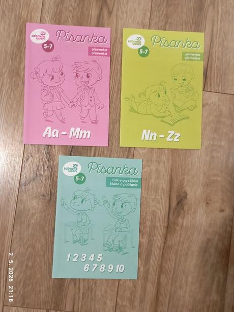 3ks písanky (písmenká a číslice), 