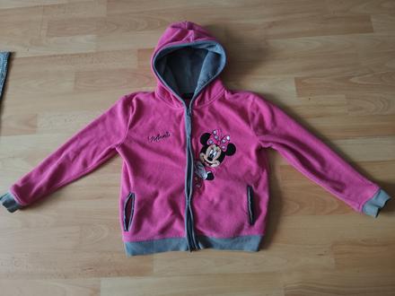 Veľ.128 teplá mikina, bundička minnie, disney,128