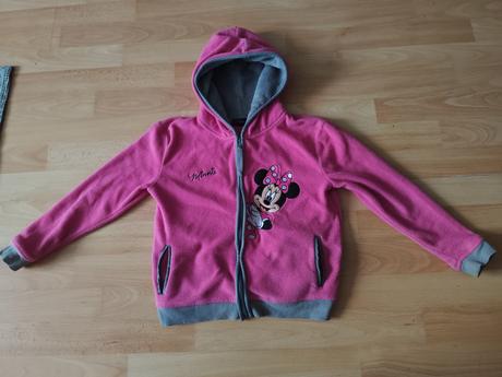 Veľ.128 teplá mikina, bundička minnie, disney,128