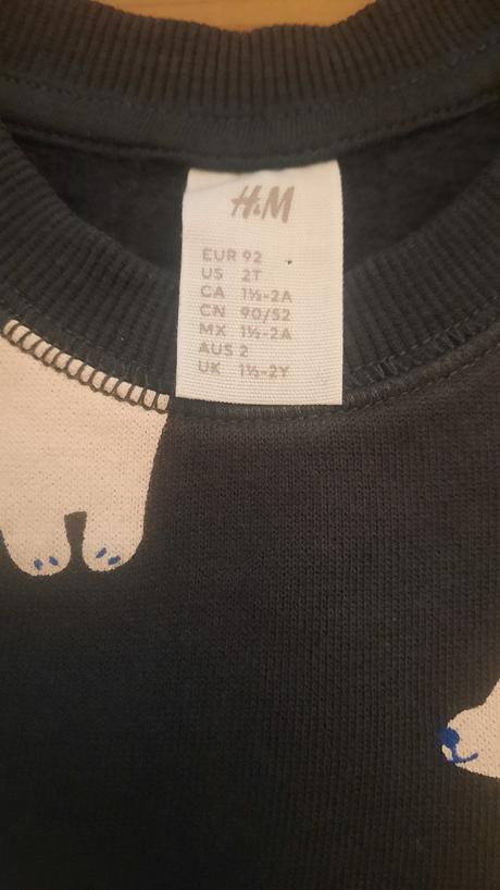 Mikina zateplená, h&m,92