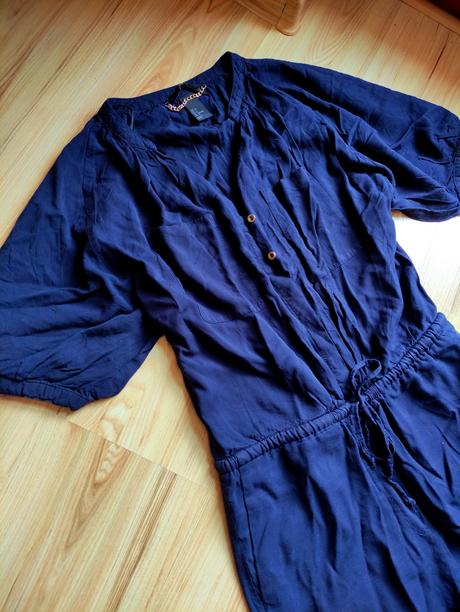 Tmavomodrý overal h&m, h&m,s
