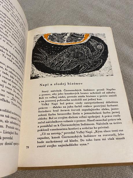 Stará retro rozprávka manitouov dar indiánske rozp, 