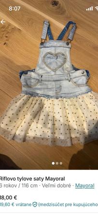 Riflovo tylove saty mayoral, mayoral,116