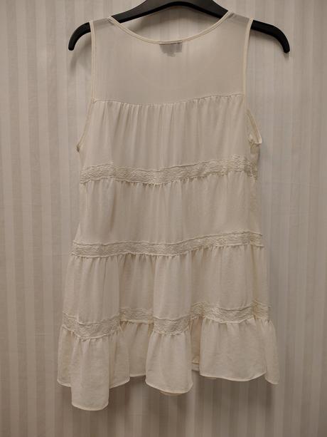 Dámsky krémový top s čipkou, topshop, xs, topshop,xs