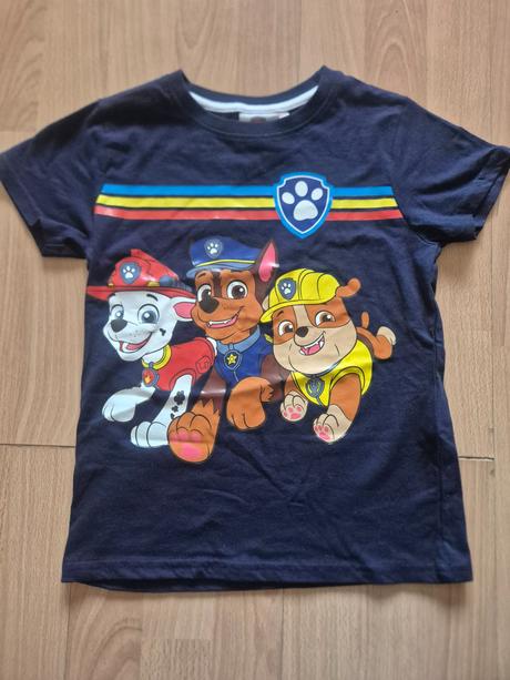 Tmavomodré tričko paw patrol, nickelodeon,128