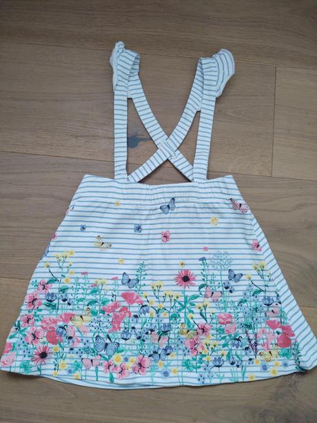 Sukňa na traky s tričkom, h&m,92