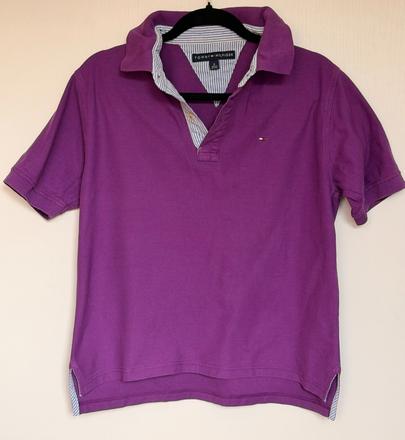 Tommy hilfiger polo tričko fialové, tommy hilfiger,m