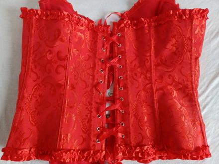 Červený korzet, xl