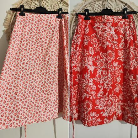 Obojstranná viazacia sukňa, 