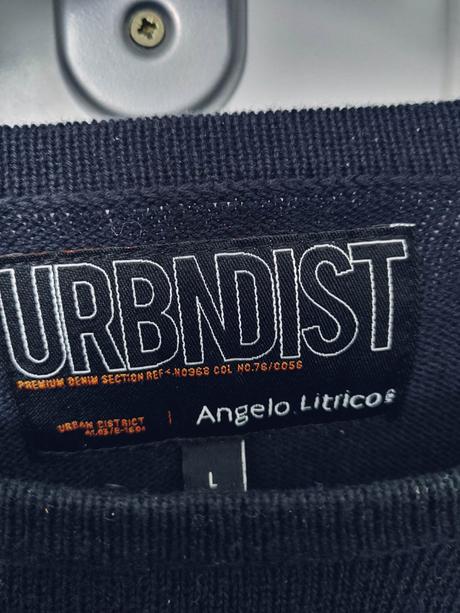 Čierny kvalitný pánsky pulover-angelo litricos c&a, l