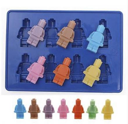 Silikónové formy lego panáčikovia a kocky,