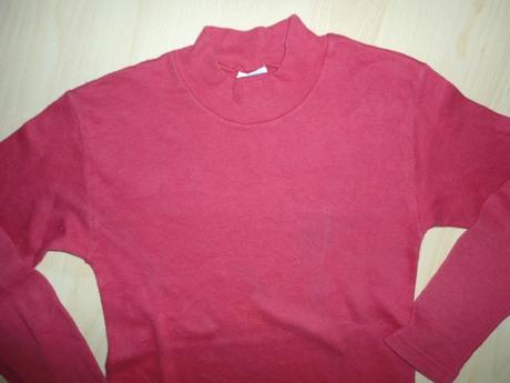 Cerveny rolacik dlhy rukav - darujem k objednavke, 116