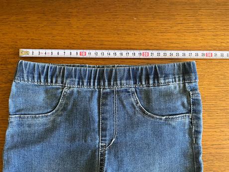 Jegginsy riflové capri trištvrťová dĺžka, h&m,128