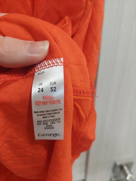 Oranžový letný top george, veľ. 24/52, george,5xl