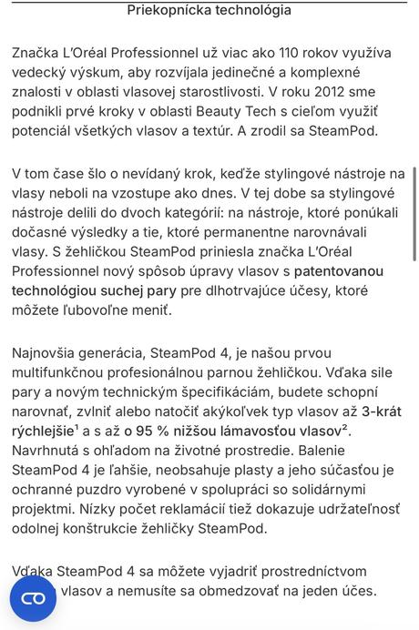 L'oréal steampod 4 žehlička, 