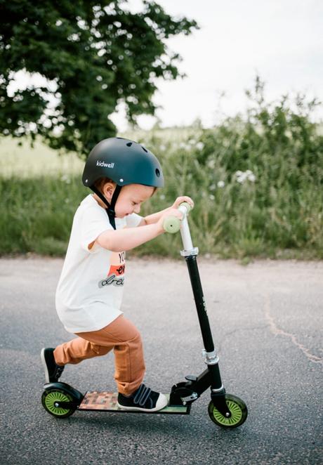 Detská ochranná prilba kidwell orix ii black s, s